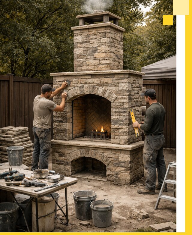 Проектирование и установка уличных каминов в Ногинске