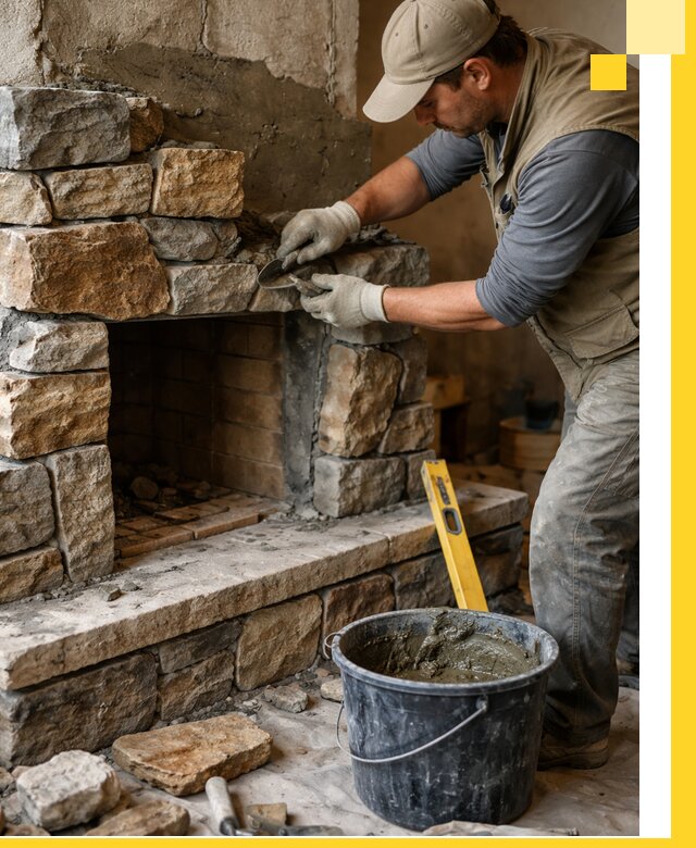 Изготовление и установка каменных каминов под ключ в Ногинске