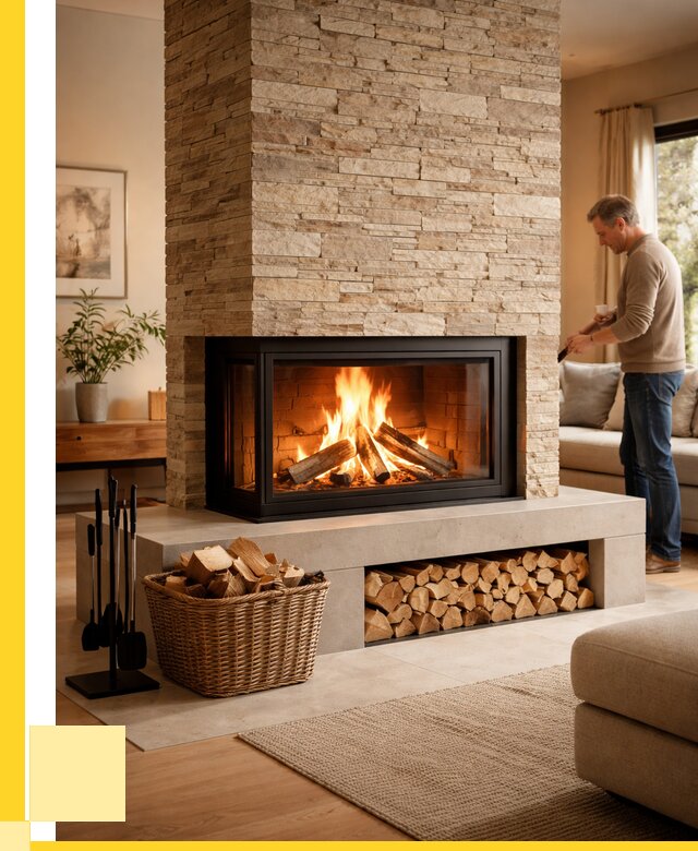 Дровяной камин под ключ в Ногинске от 202620 р. | ЭриданНгн