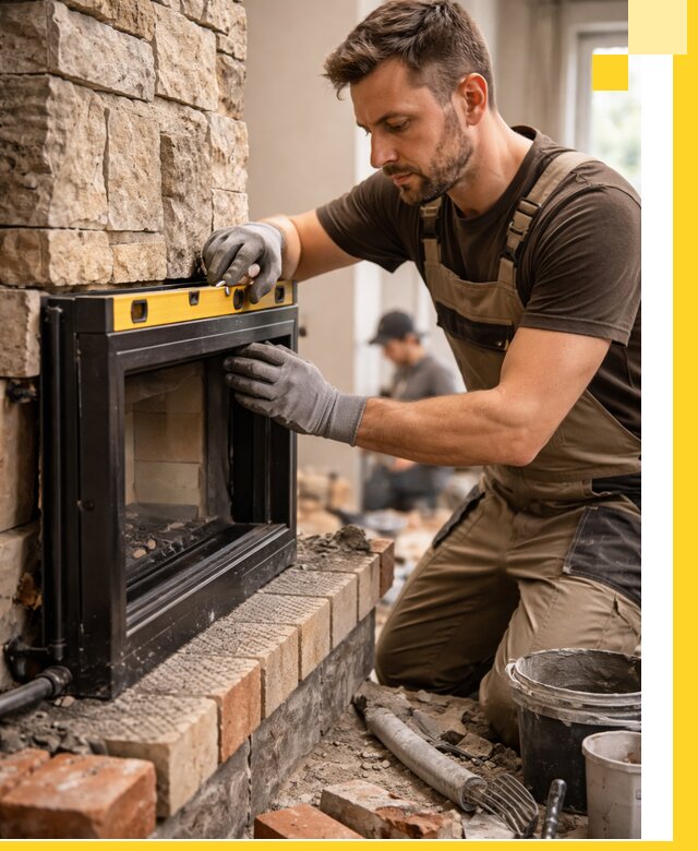 Дровяные камины под ключ в Ногинске: монтаж, обустройство