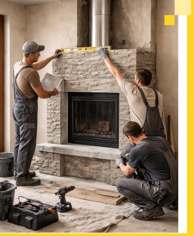 Профессиональный монтаж каминов под ключ в Ногинске для дома