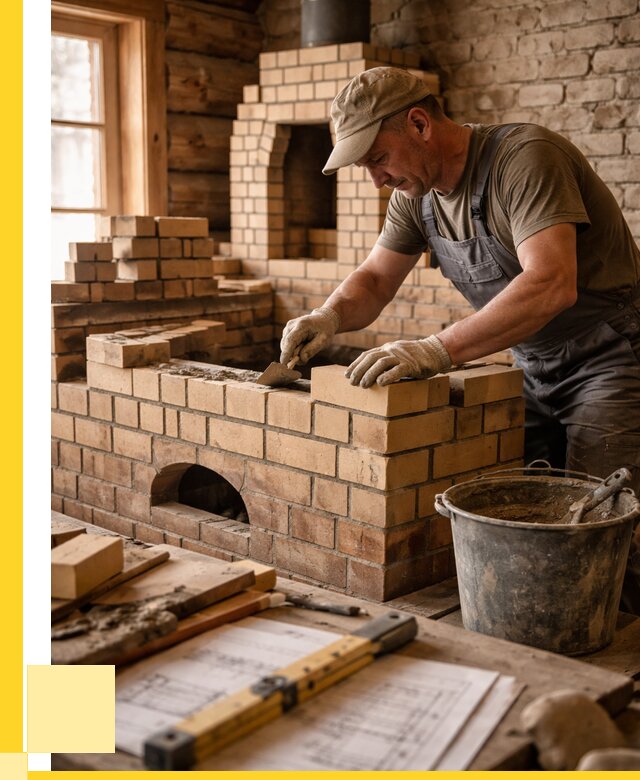 Кладка печей из кирпича в Ногинске цены от 30393 р. - ЭриданНгн