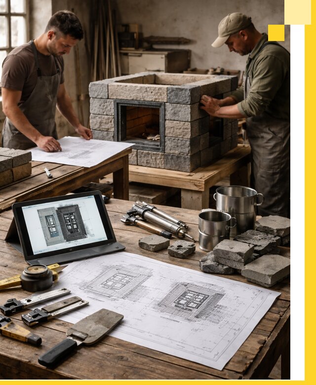 Разработка проектов печей с согласованием и монтажом в Ногинске