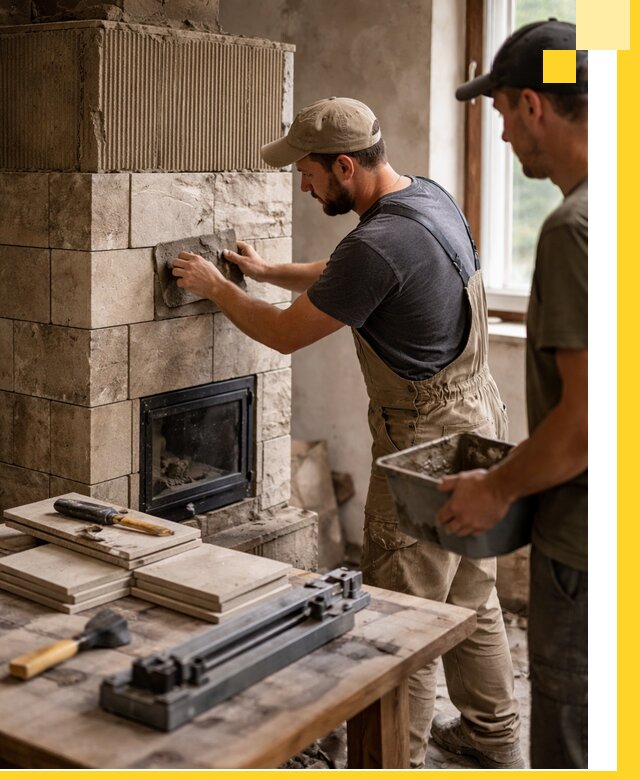 Профессиональная облицовка печей в Ногинске: керамика и камень