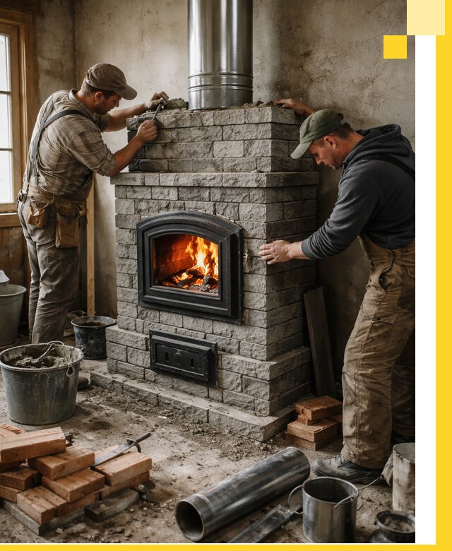 Производство, поставка и монтаж дровяных печей в Ногинске