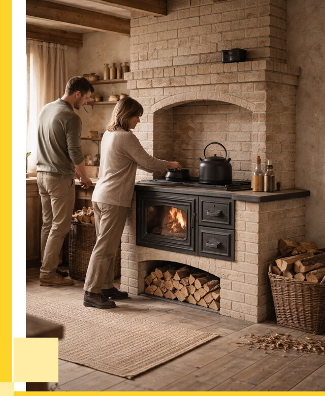 Печи с плитой в Ногинске от 45590 р. | ЭриданНгн — кирпичная печь