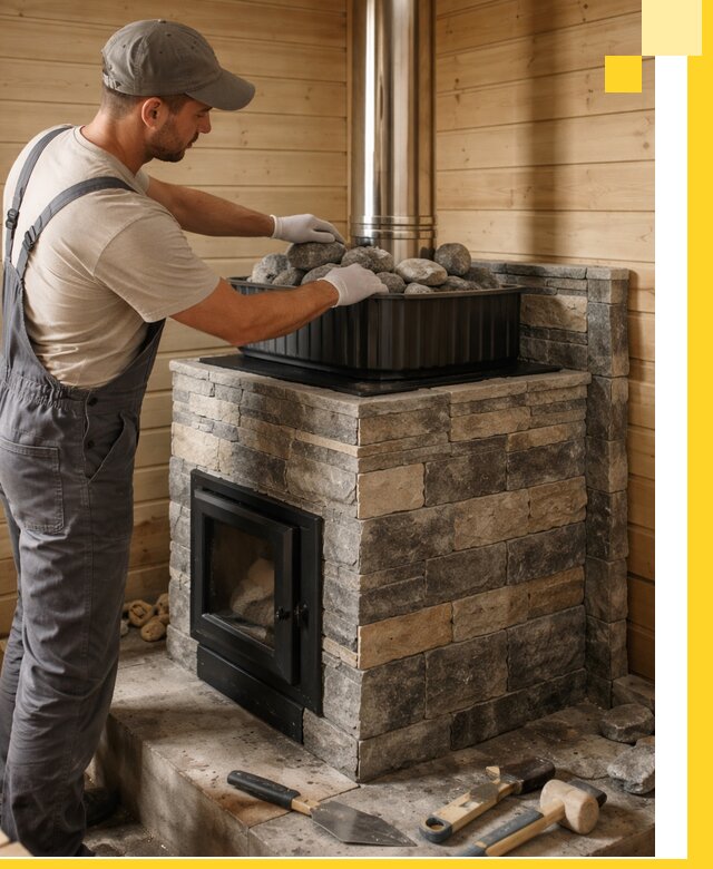 Печи для парной в Ногинске, производство, монтаж и обслуживание