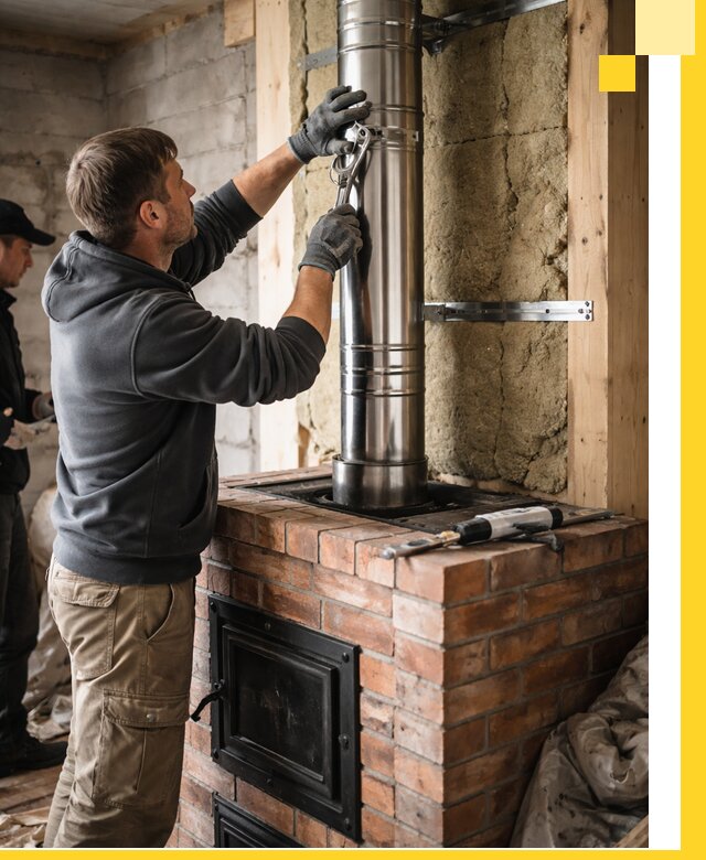 Изготовление и монтаж печей и дымоходов под ключ в Ногинске