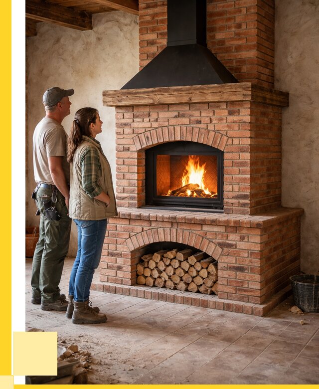 Печи камины из кирпича в Ногинске от 121572 р. | ЭриданНгн