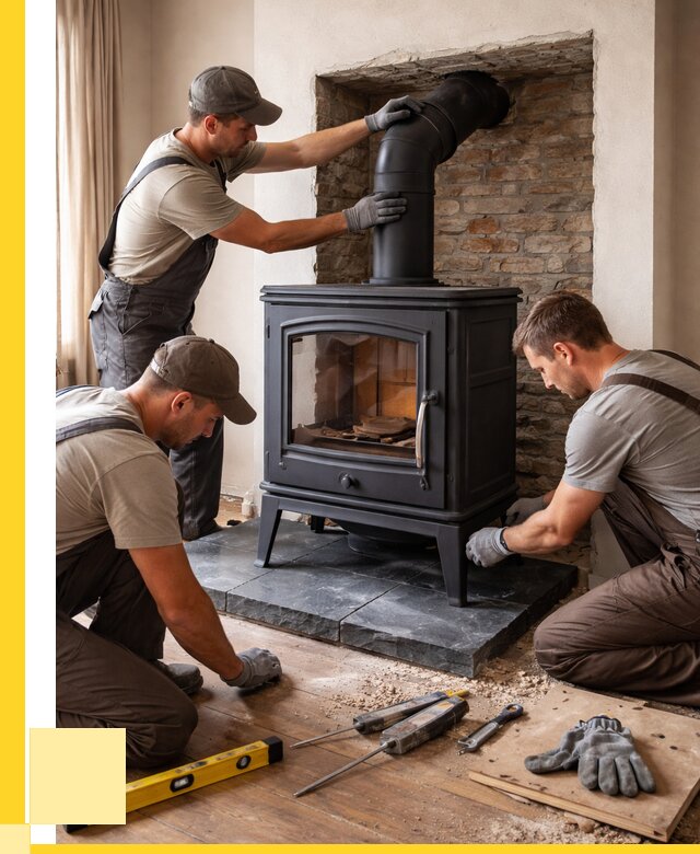 Монтаж печи камина в частном доме в Ногинске от 25328 р. | ЭриданНгн