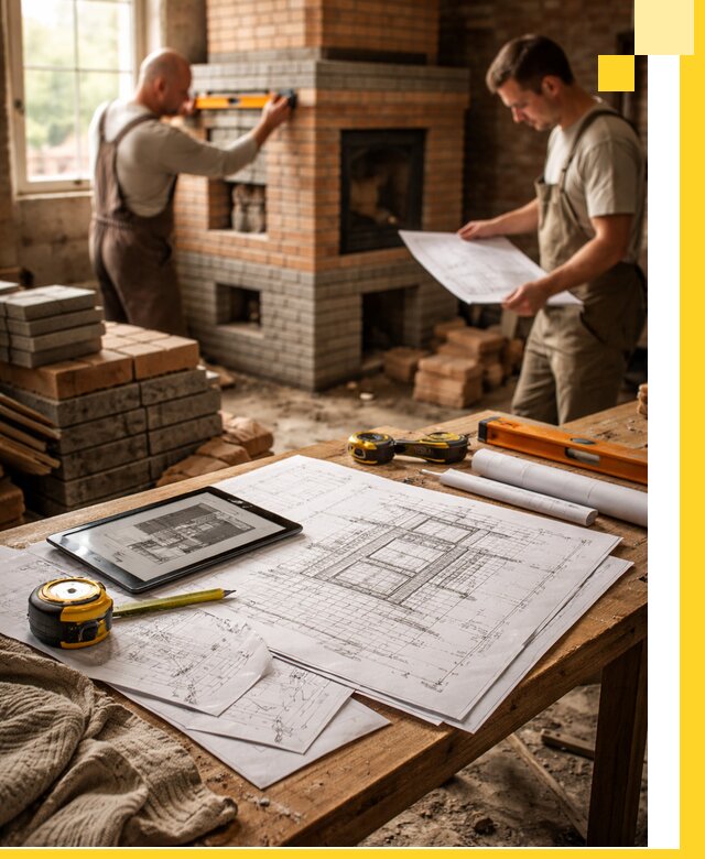 Проекты печей и каминов с индивидуальным дизайном в Ногинске