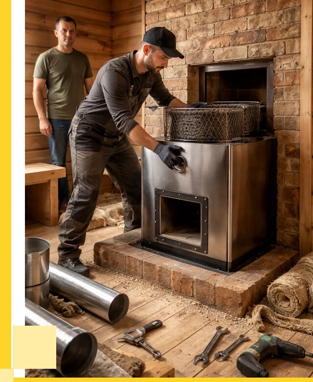 Монтаж банных печей под ключ в Ногинске от 18236 р., ЭриданНгн