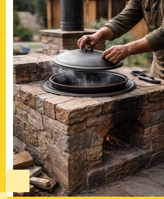 Печи для казана в Ногинске по цене от 18236 р. | ЭриданНгн