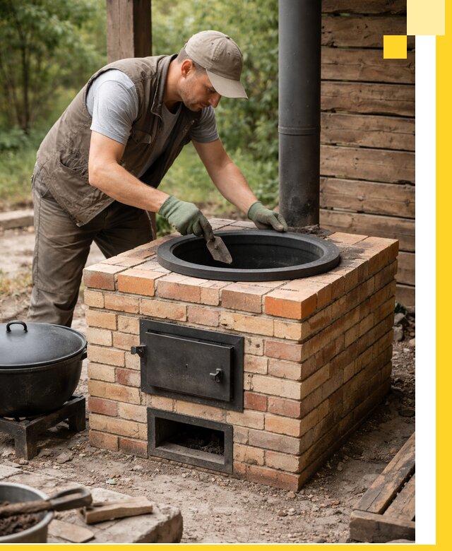 Изготовление и установка печей для казана в Ногинске под ключ