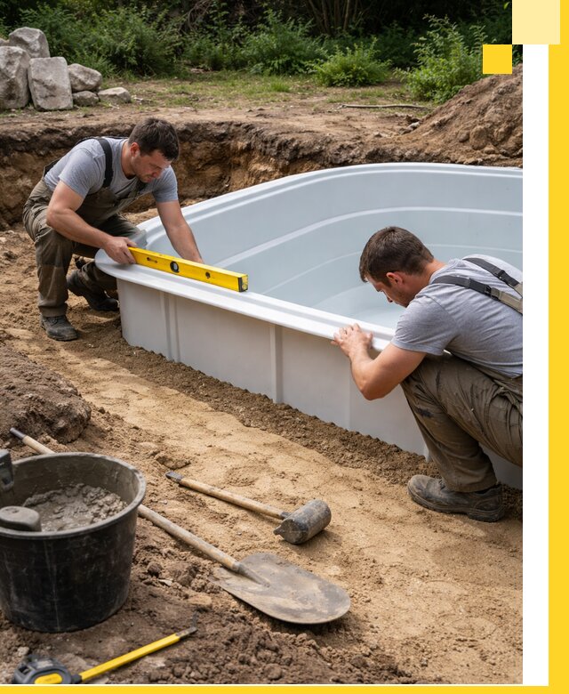 Производство и установка пластиковых бассейнов в Ногинске под ключ