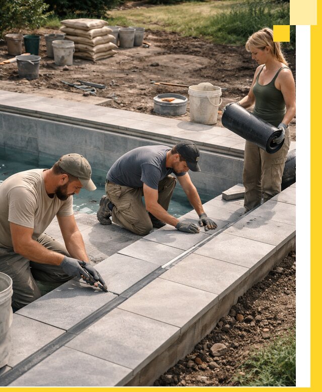 Строительство и монтаж уличных бассейнов под ключ в Ногинске