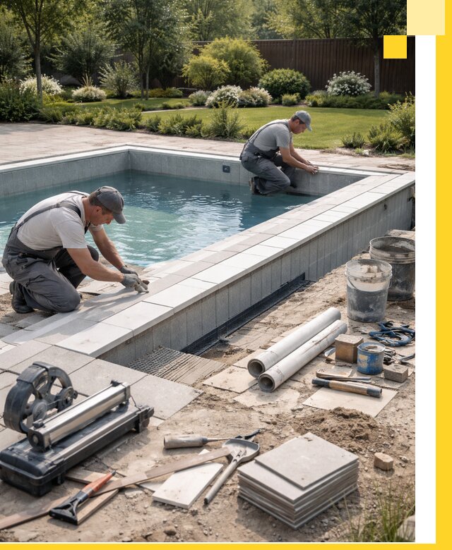 Строительство открытых бассейнов под ключ в Ногинске профессионально