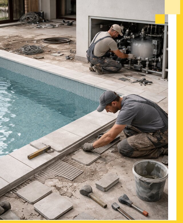 Строительство и монтаж бассейнов в коттедже в Ногинске