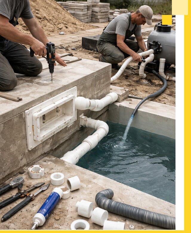 Строительство скиммерных бассейнов под ключ в Ногинске