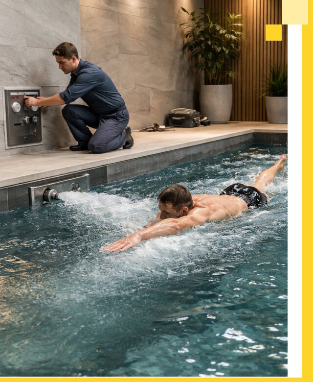 Проектирование и монтаж бассейнов с противотоком в Ногинске