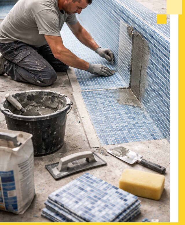 Укладка и ремонт мозаики для бассейнов под ключ в Ногинске