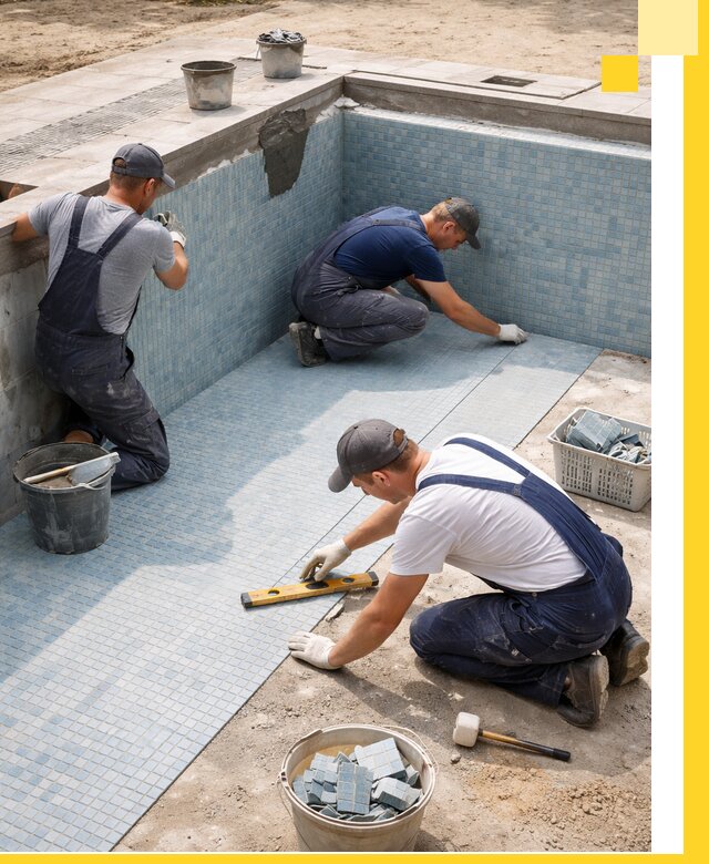 Укладка и установка плитки для бассейнов под ключ в Ногинске