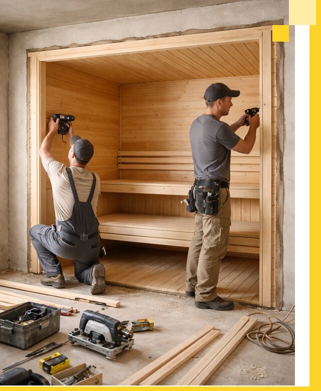 Монтаж саун под ключ в Ногинске — проектирование и установка