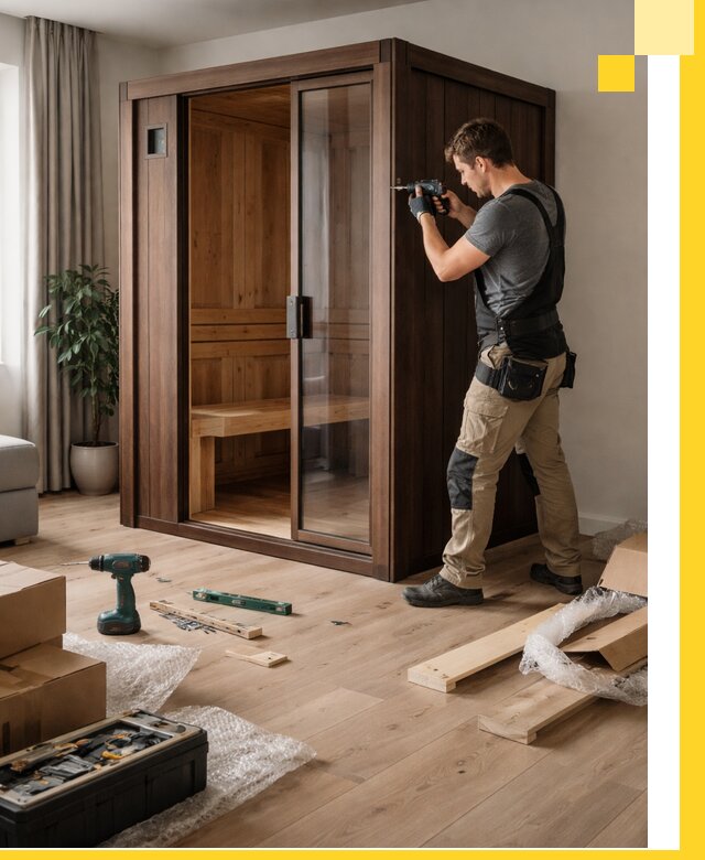 Установка и производство мини саун под ключ в Ногинске