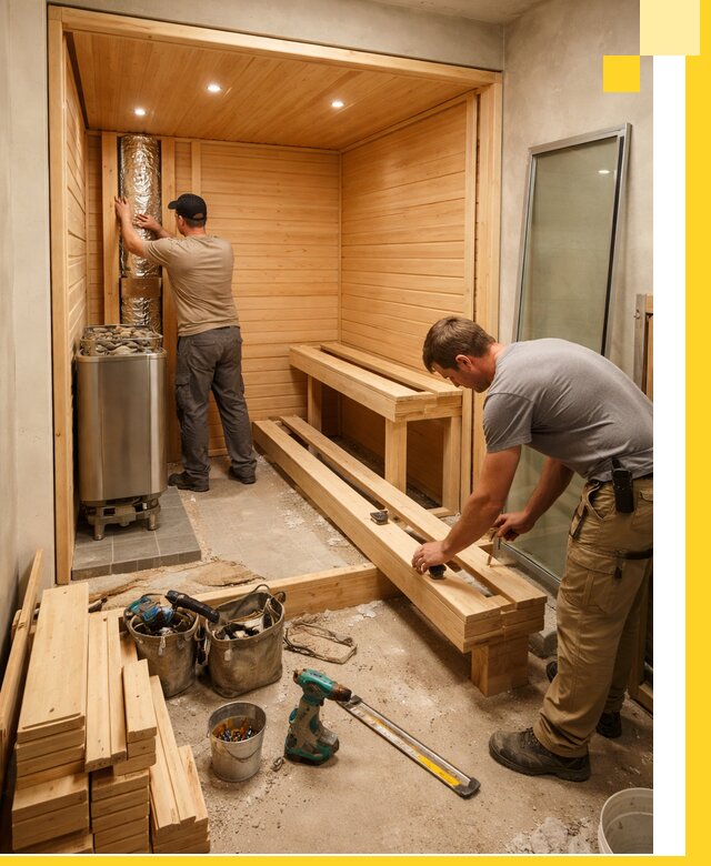 Проектирование и установка домашних саун под ключ в Ногинске