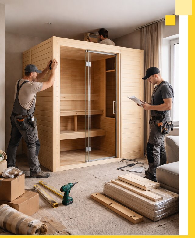 Установка и благоустройство саун в квартире в Ногинске