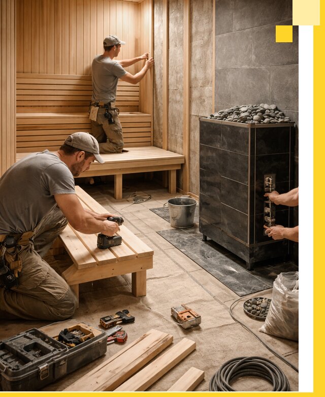 Дизайн и строительство интерьерных саун под ключ в Ногинске