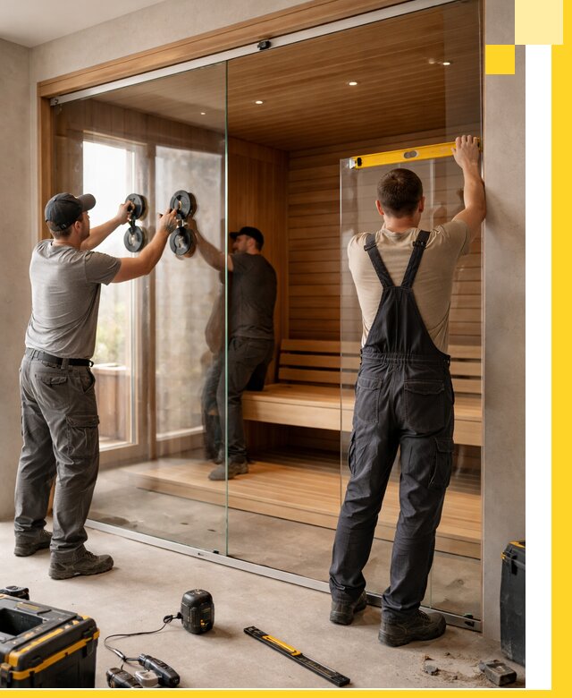 Производство и монтаж стеклянных саун под ключ в Ногинске