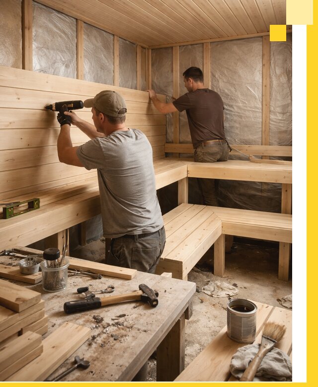 Профессиональная отделка бань и саун под ключ в Ногинске