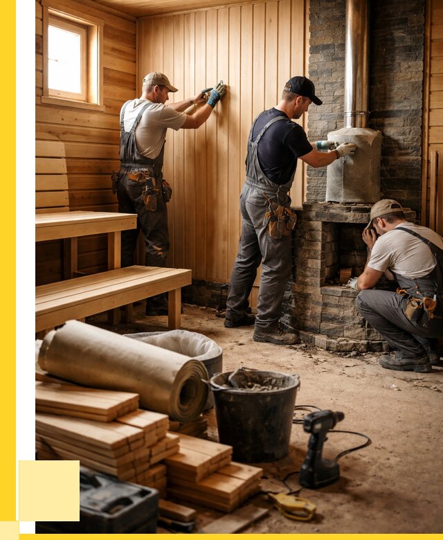 Ремонт бань под ключ в Ногинске от 45590 р. | ЭриданНгн