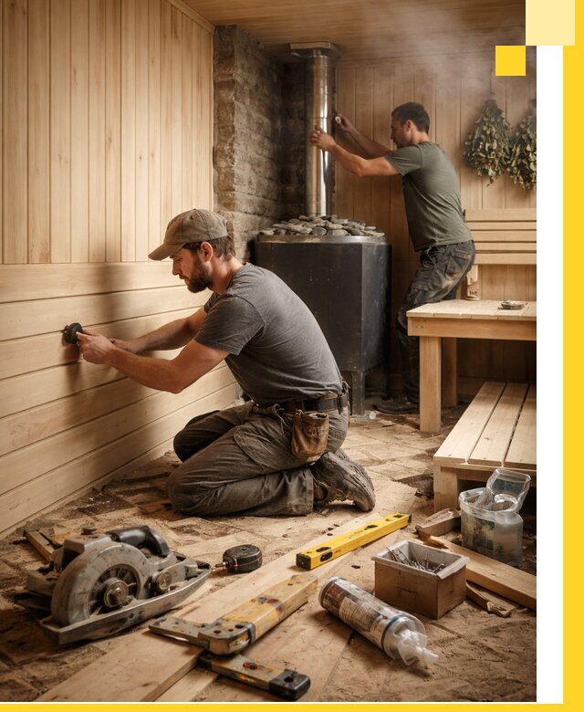 Полное строительство и оснащение парных под ключ в Ногинске