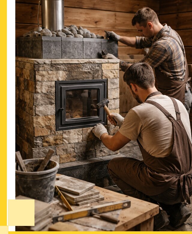 Облицовка банной печи в Ногинске от 15197 р. | ЭриданНгн