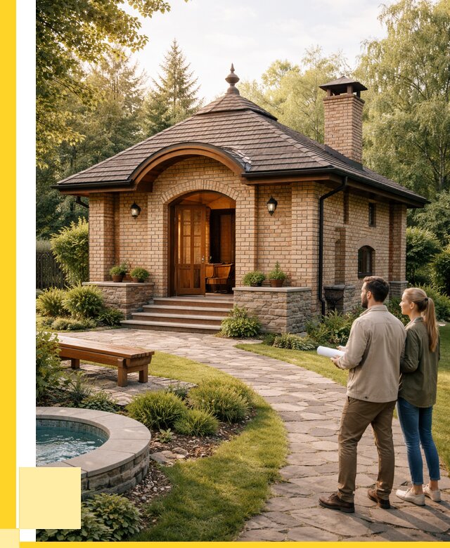 Проект кирпичной бани в Ногинске от 30393 р. | ЭриданНгн