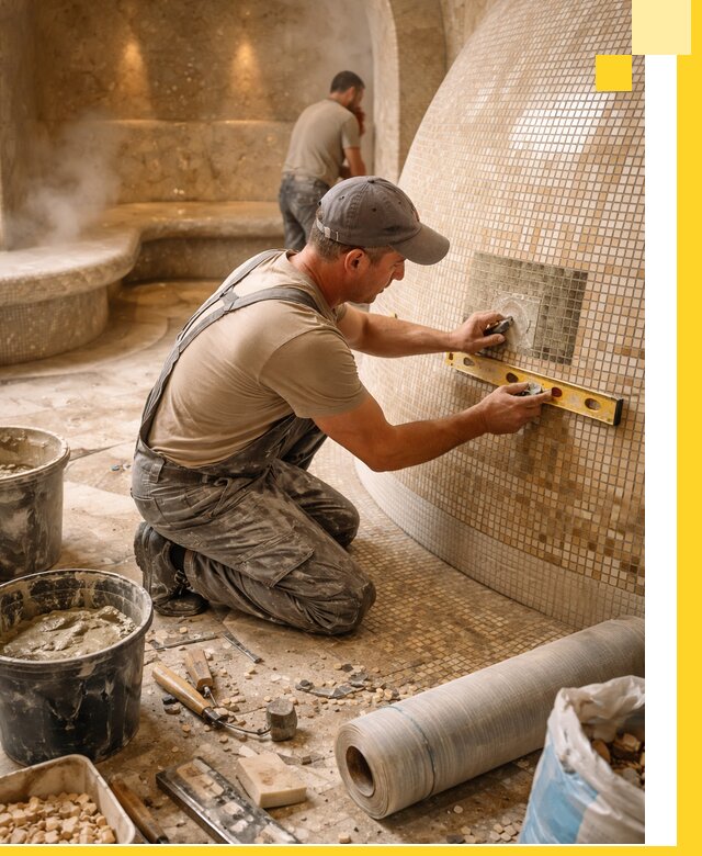 Хамам под ключ в Ногинске: проектирование, строительство, отделка