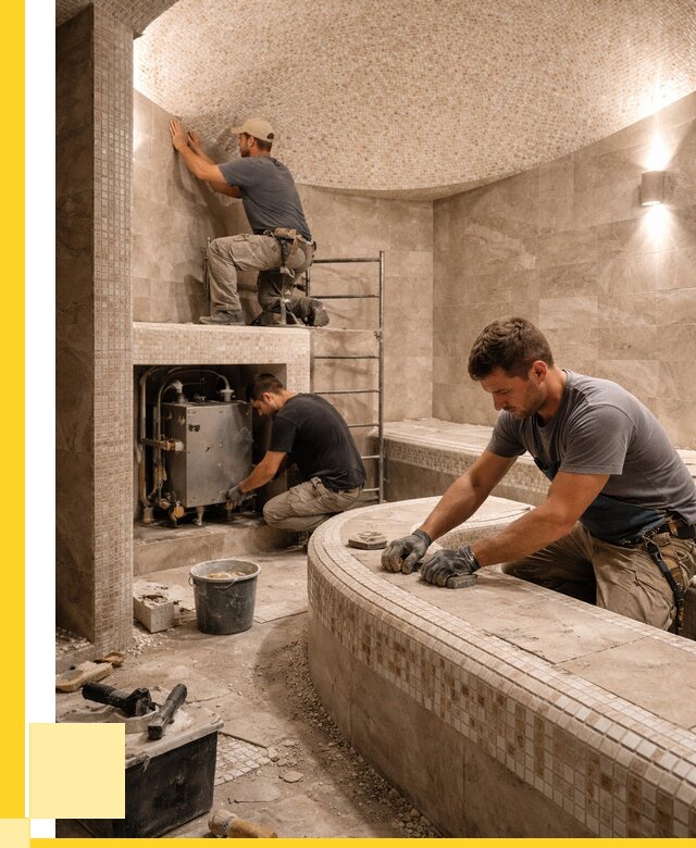 Монтаж хамамов под ключ в Ногинске от 253275 р. ЭриданНгн