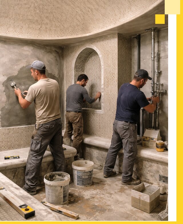 Профессиональный монтаж хамамов под ключ в Ногинске с гарантией