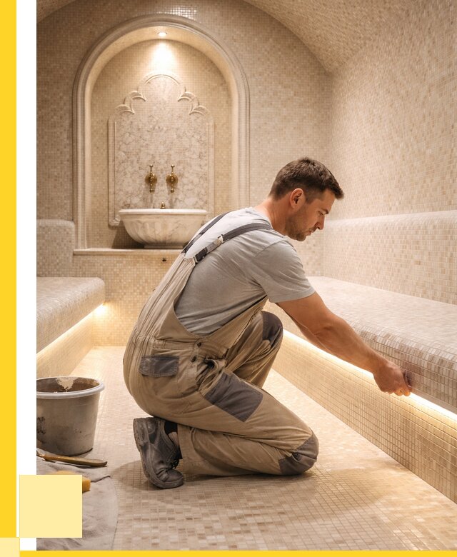 Отделка хамамов под ключ в Ногинске от 5572 р. | ЭриданНгн