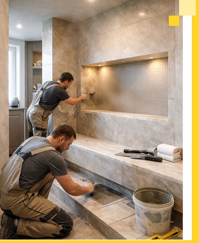 Профессиональное строительство хамама в квартире в Ногинске